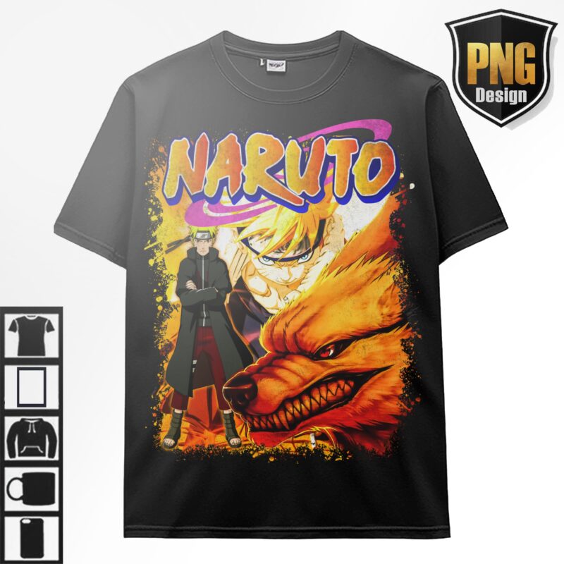 Naruto Anime Ninja Bundle 20 PNG Design Anime Japanese Style PNG For TShirt Poster