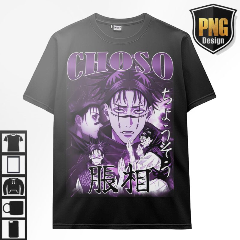 Jujutsu No Kaisen Bundle Anime 40 PNG Design Gojo Sukuna Japanese Style Print TShirt Poster Manga Digital