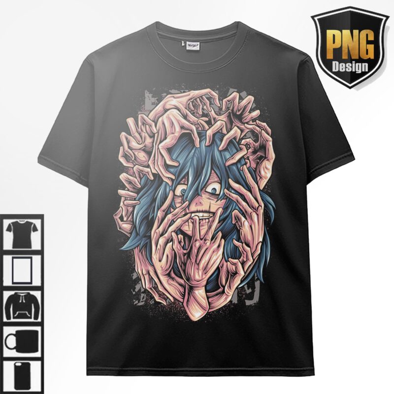 Jujutsu No Kaisen Anime 20 PNG Design Gojo Sukuna Japanese Style Print TShirt Poster Manga Digital