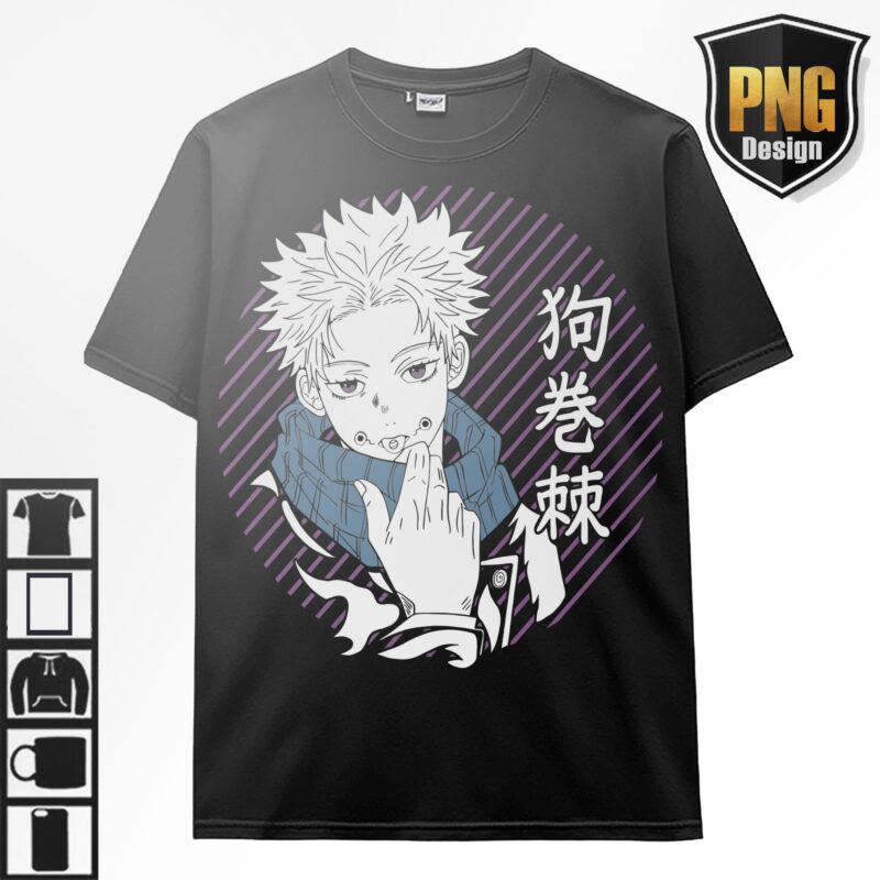 Jujutsu No Kaisen Anime 20 PNG Design Gojo Sukuna Japanese Style Print TShirt Poster Manga Digital