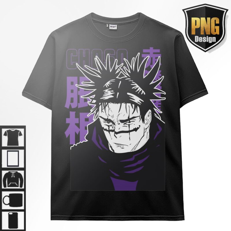 Jujutsu No Kaisen Bundle Anime 40 PNG Design Gojo Sukuna Japanese Style Print TShirt Poster Manga Digital