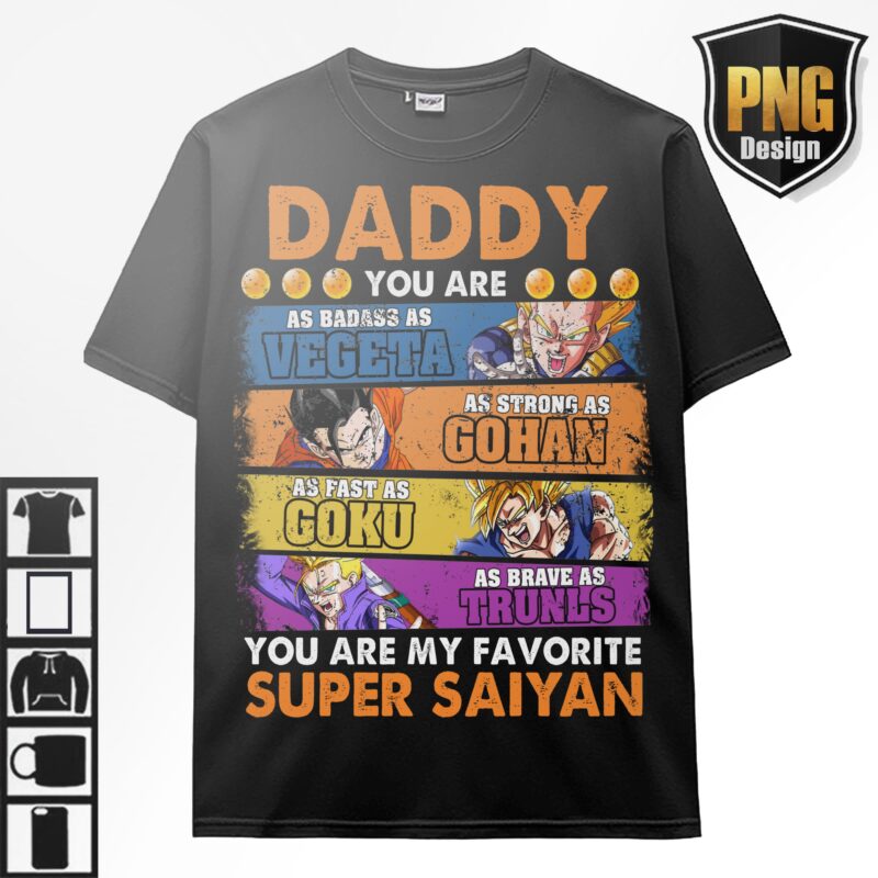 Bundle Dragon Ball Z Goku Vegeta Frieza Design 20 PNG Anime Japanese Style POD TShirt Poster