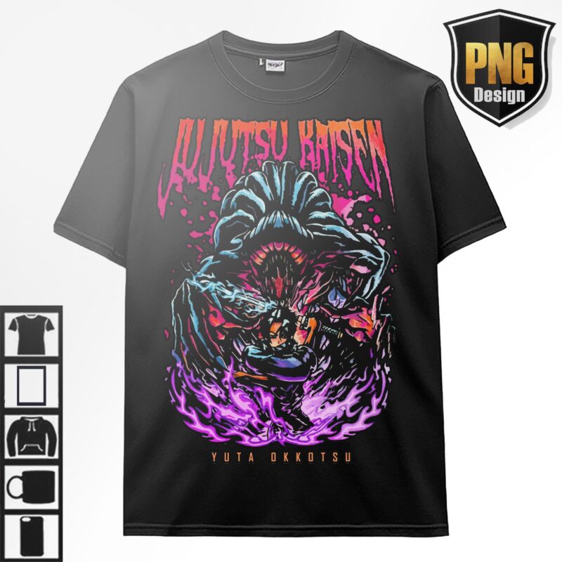 Jujutsu No Kaisen Bundle Anime 40 PNG Design Gojo Sukuna Japanese Style Print TShirt Poster Manga Digital