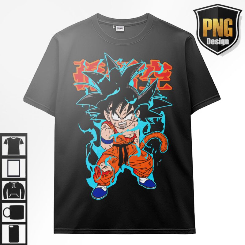 Bundle Dragon Ball Z Goku Vegeta Frieza Design 20 PNG Anime Japanese Style POD TShirt Poster