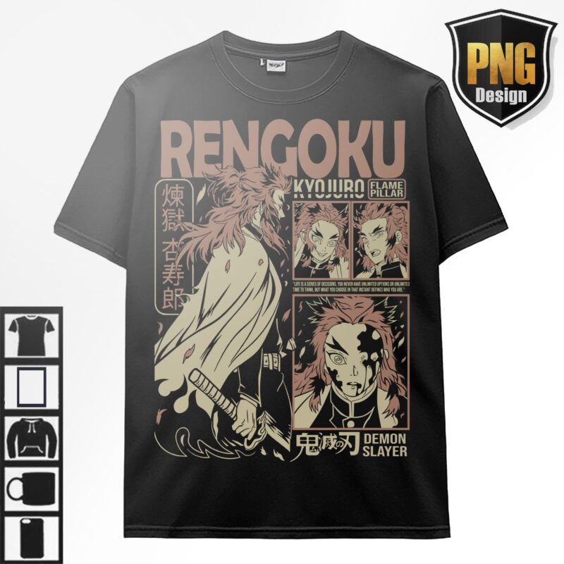 Demon slayer Bundle 20 Design PNG Kimetsu no Yaiba Anime 20 PNG For TShirt Poster
