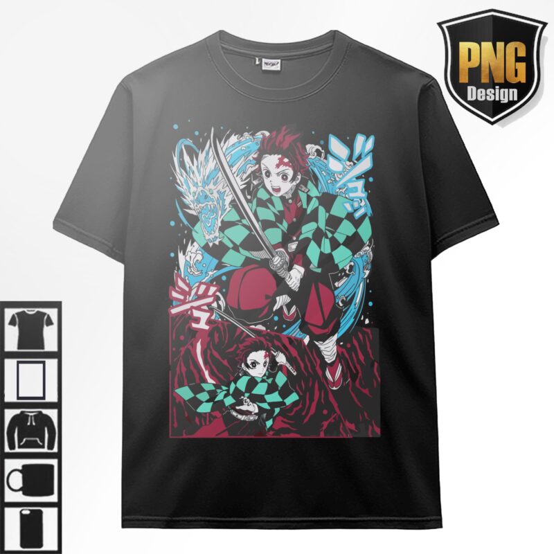 Demon slayer Bundle 20 Design PNG Kimetsu no Yaiba Anime 20 PNG For TShirt Poster