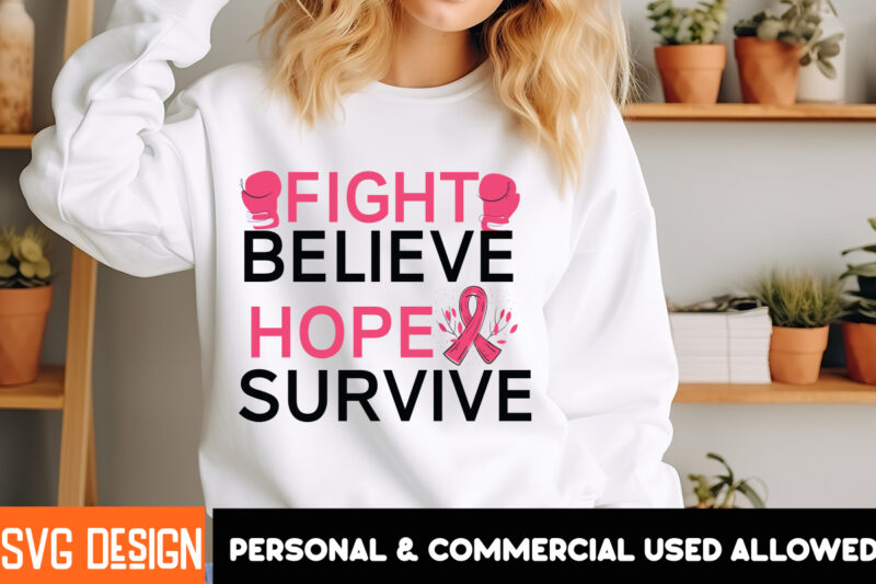 Breast Cancer t-Shirt Design,In October We wear Pink , Her Fight Is Our Fight Svg Png, Breast Cancer Awareness Svg,Breast Cancer Awareness