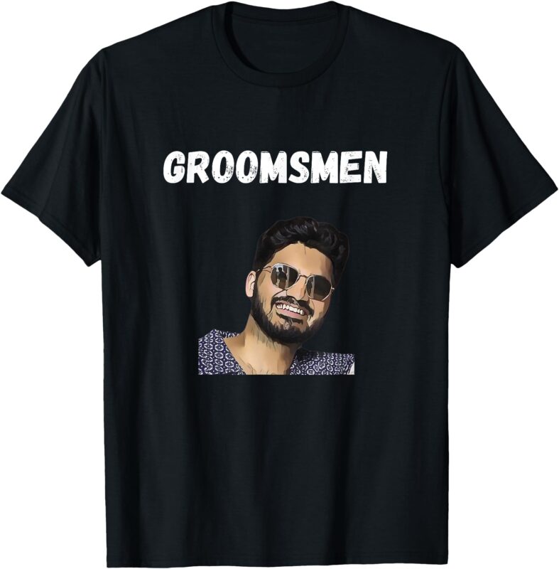grooms center groomsmen center T-Shirt