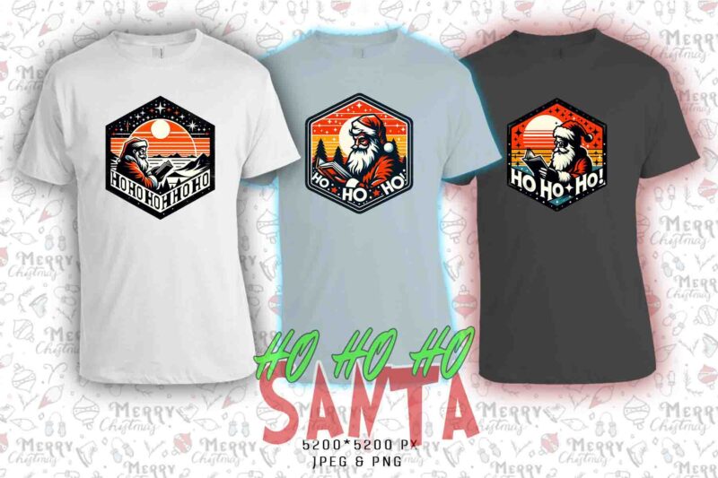 20 Trendy Colourful Book Lover Christmas Santa Claus Reading Book t-shirt design bundle for Christmas 2024