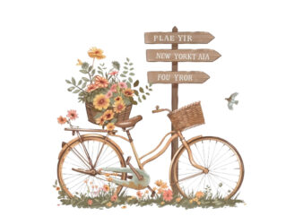 illustration of vintage bicycle