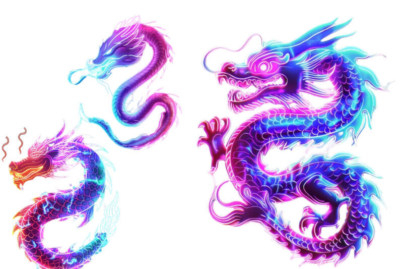 neon dragon