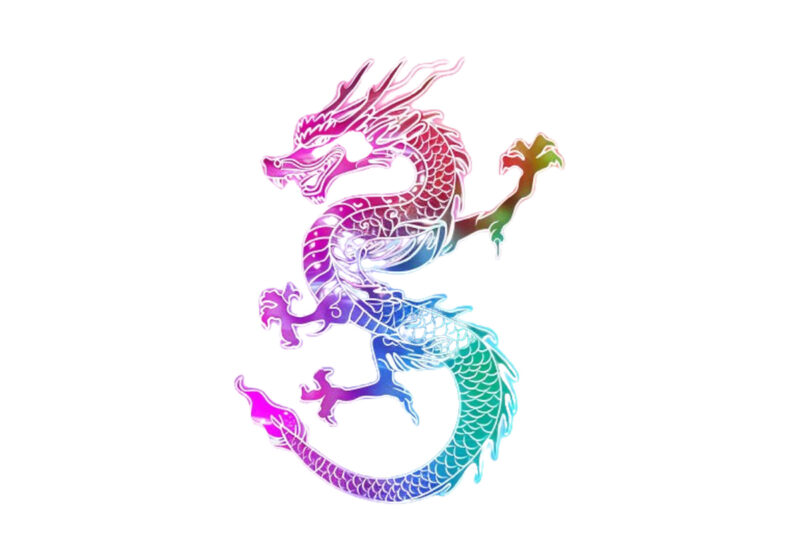 neon dragon