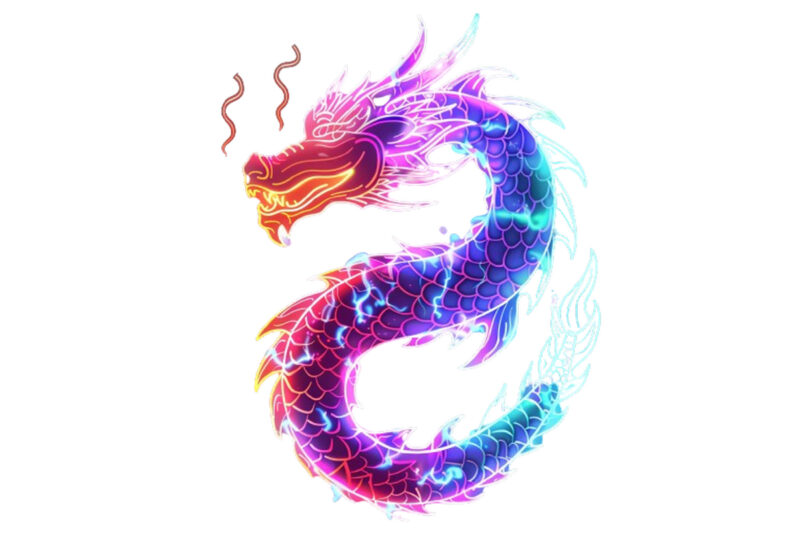 neon dragon