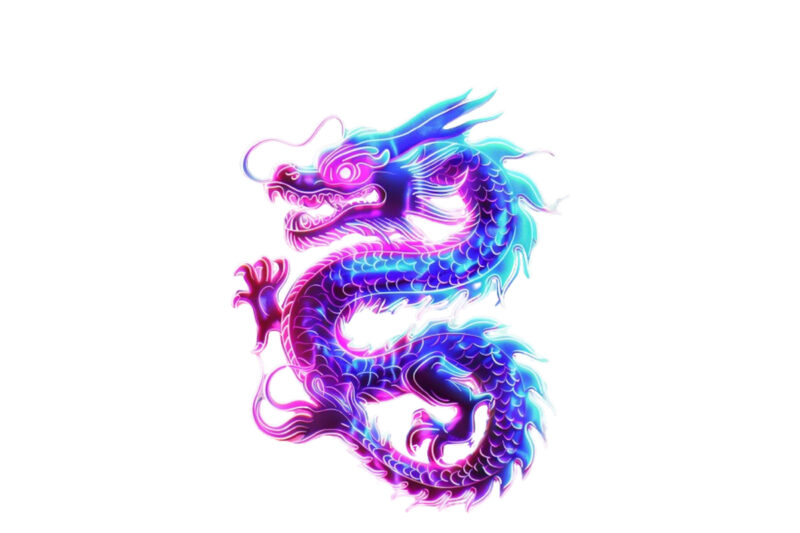 neon dragon