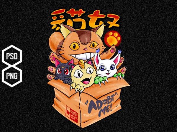 Adobt populer cats t shirt vector Adobt populer cats t shirt vector