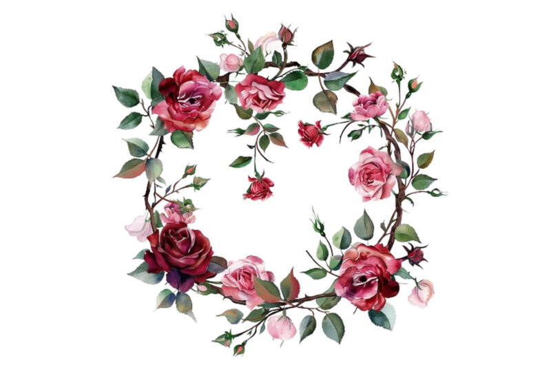 watercolor wreath