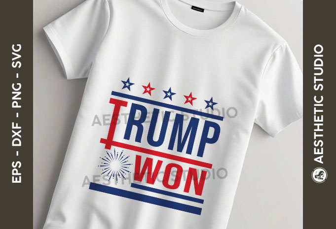 Trump Won SVG, Donald Trump 2024 Svg, President Trump, Trump PNG, Election 2024 Svg, Donald Trump Svg, Election Inauguration, Political