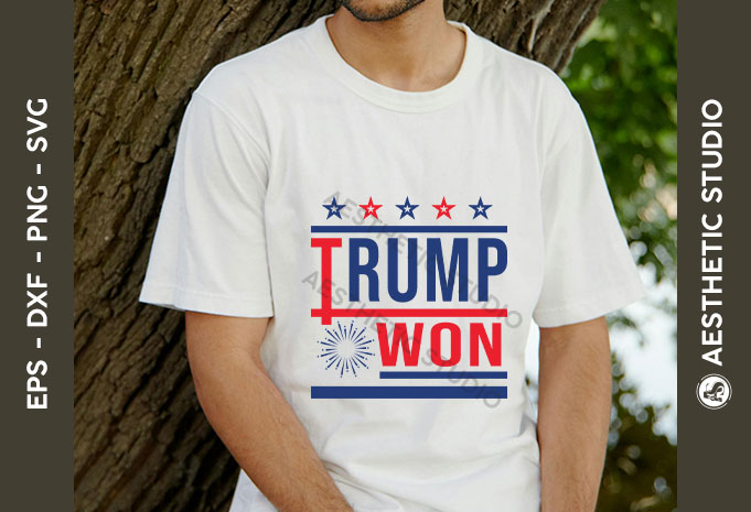 Trump Won SVG, Donald Trump 2024 Svg, President Trump, Trump PNG, Election 2024 Svg, Donald Trump Svg, Election Inauguration, Political