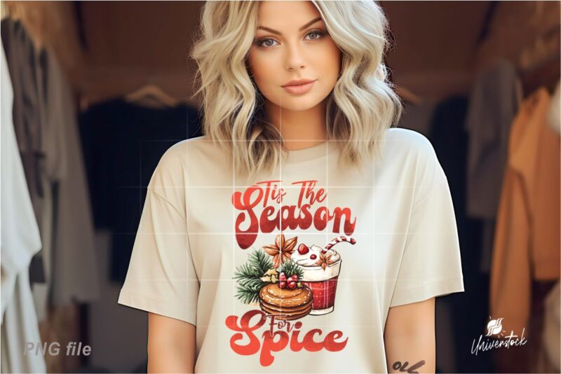Christmas Spice Sublimation PNG T-shirt Designs Bundle