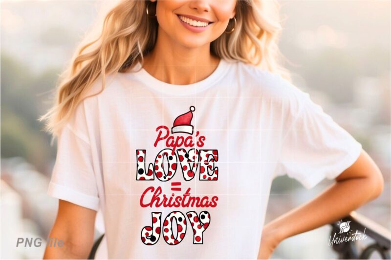 Christmas Dad Sublimation PNG T-shirt Designs Bundle