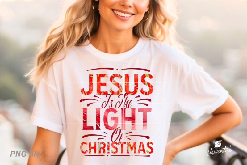 Christmas Jesus Quotes PNG T-shirt Designs Bundle