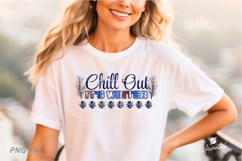 Winter Vibes Sublimation PNG T-shirt Designs Bundle