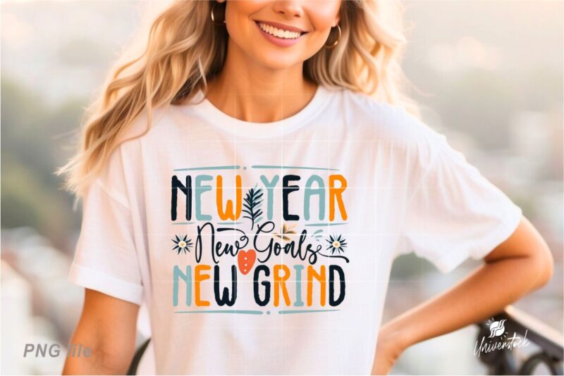 Motivational New Year 2025 PNG T-shirt Designs Bundle
