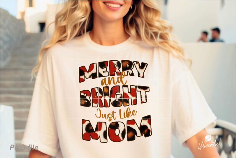 Christmas Mama Sublimation PNG T-shirt Designs Bundle