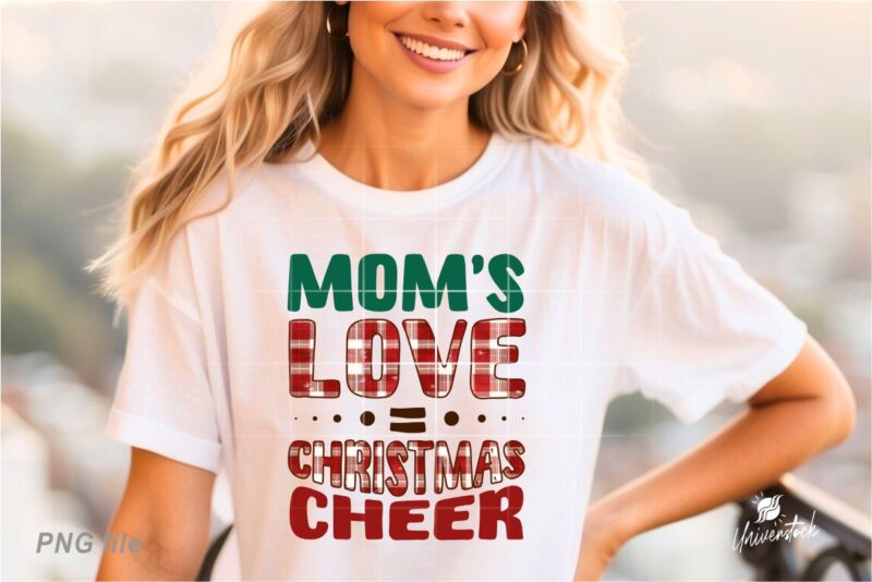 Christmas Mama Sublimation PNG T-shirt Designs Bundle