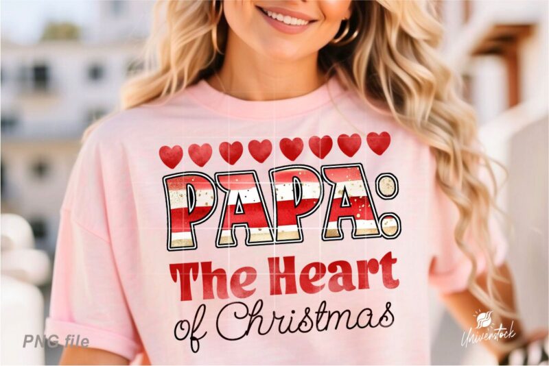 Christmas Dad Sublimation PNG T-shirt Designs Bundle