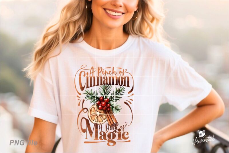 Christmas Spice Sublimation PNG T-shirt Designs Bundle