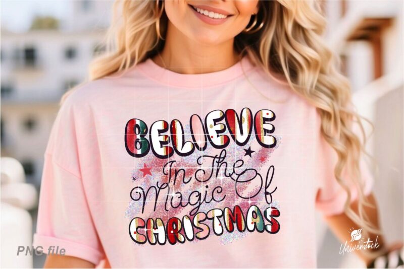 Inspirational Christmas PNG T-shirt Designs Bundle
