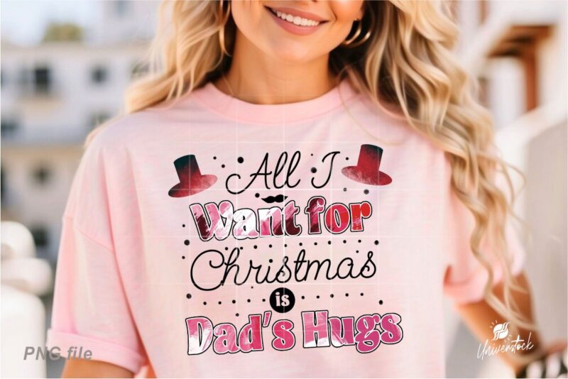 Christmas Dad Sublimation PNG T-shirt Designs Bundle