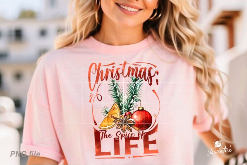 Christmas Spice Sublimation PNG T-shirt Designs Bundle