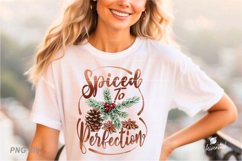 Christmas Spice Sublimation PNG T-shirt Designs Bundle