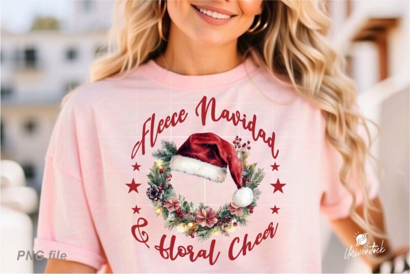 Christmas Floral Bouquet PNG T-shirt Designs Bundle