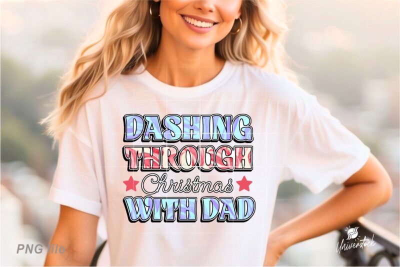Christmas Dad Sublimation PNG T-shirt Designs Bundle