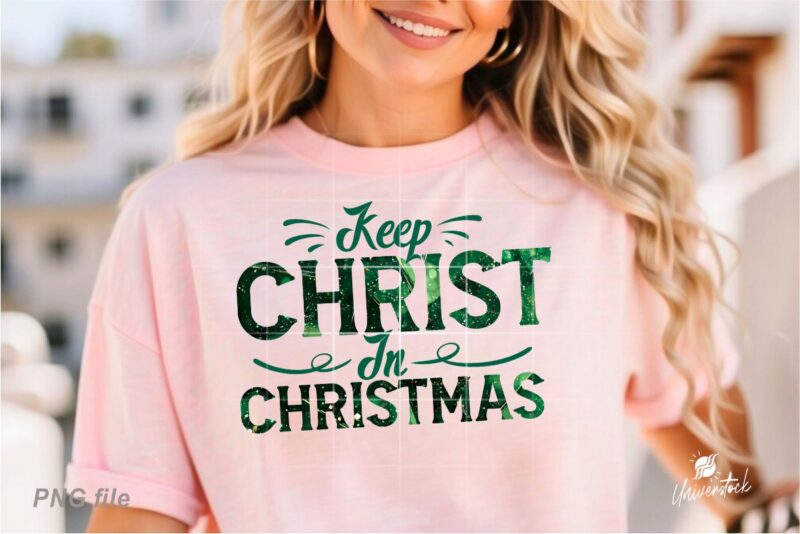 Christmas Jesus Quotes PNG T-shirt Designs Bundle