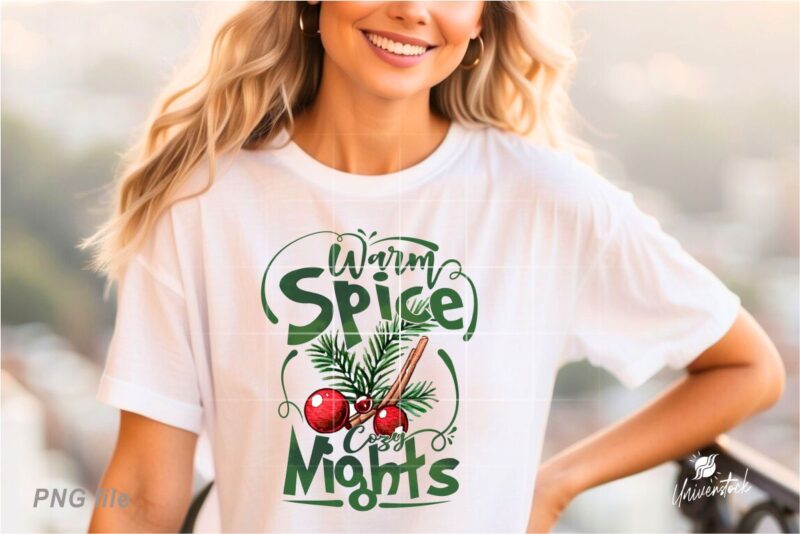 Christmas Spice Sublimation PNG T-shirt Designs Bundle