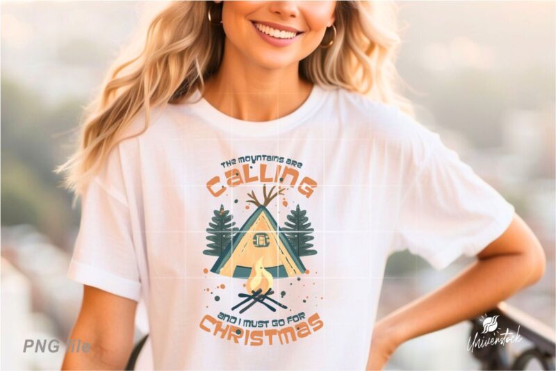 Christmas Adventure Sublimation PNG T-shirt Designs Bundle