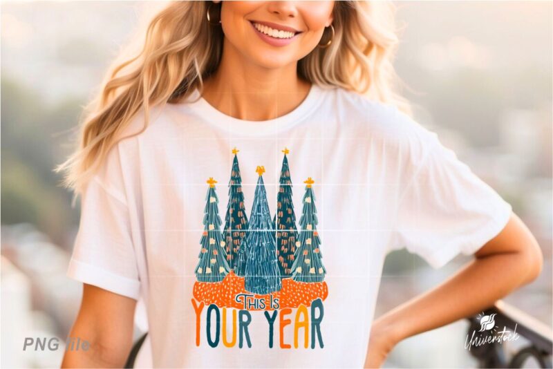 Motivational New Year 2025 PNG T-shirt Designs Bundle