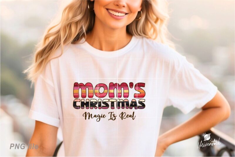 Christmas Mama Sublimation PNG T-shirt Designs Bundle