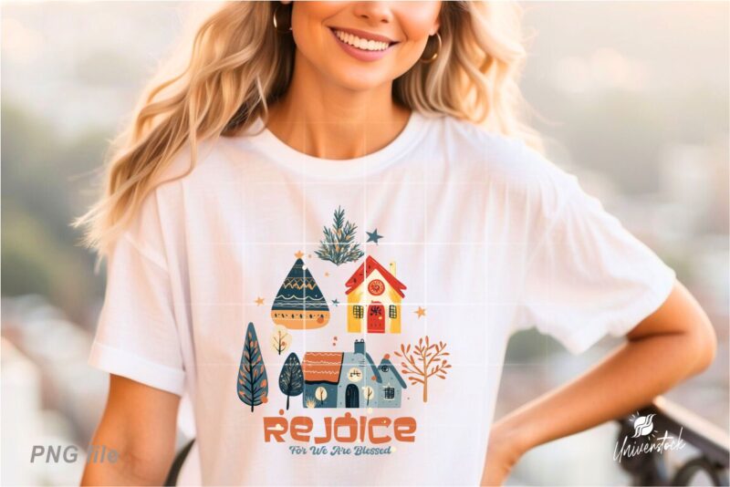 Blessed Christmas Sublimation PNG T-shirt Designs Bundle