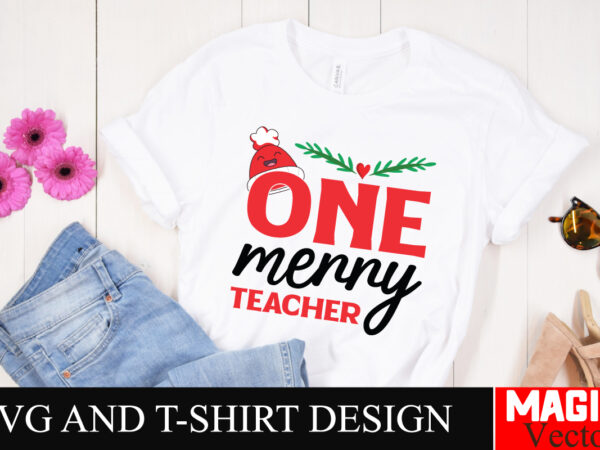 One merry teacher svg cut file,svg cut file,winter svg, santa svg, holiday, merry christmas, christmas bundle, funny christmas shirt, cut fi t shirt design online One merry teacher svg cut file,svg cut file,winter svg, santa svg, holiday, merry christmas, christmas bundle, funny christmas shirt, cut fi t shirt design online