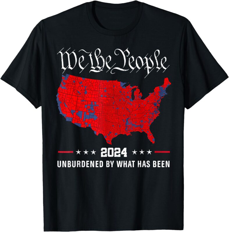 2024 Trump Winner Election Map Unburdened By What Has Been T-Shirt