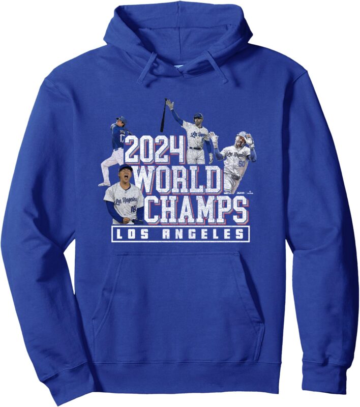 2024 World Champs – LA Team 4 Players – Los Angeles Baseball Pullover Hoodie