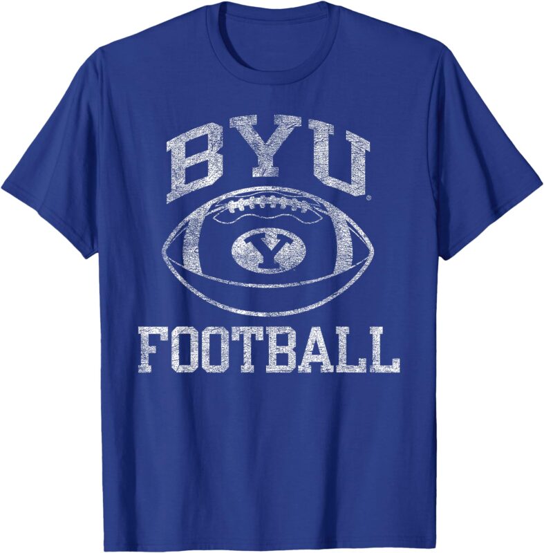 BYU Cougars Football Intensity Blue Officially Licensed T-Shirt
