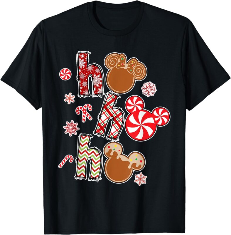 Christmas Gingerbread Candy Ho Ho Ho Funny Xmas Men Women T-Shirt