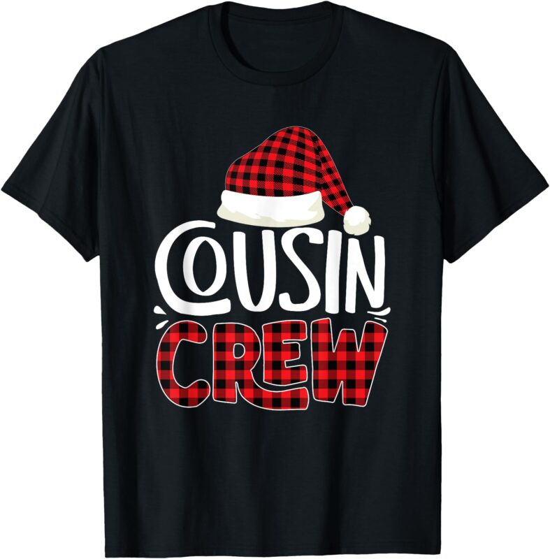 Cousin Crew Family Group Matching Christmas Pajama Party T-Shirt