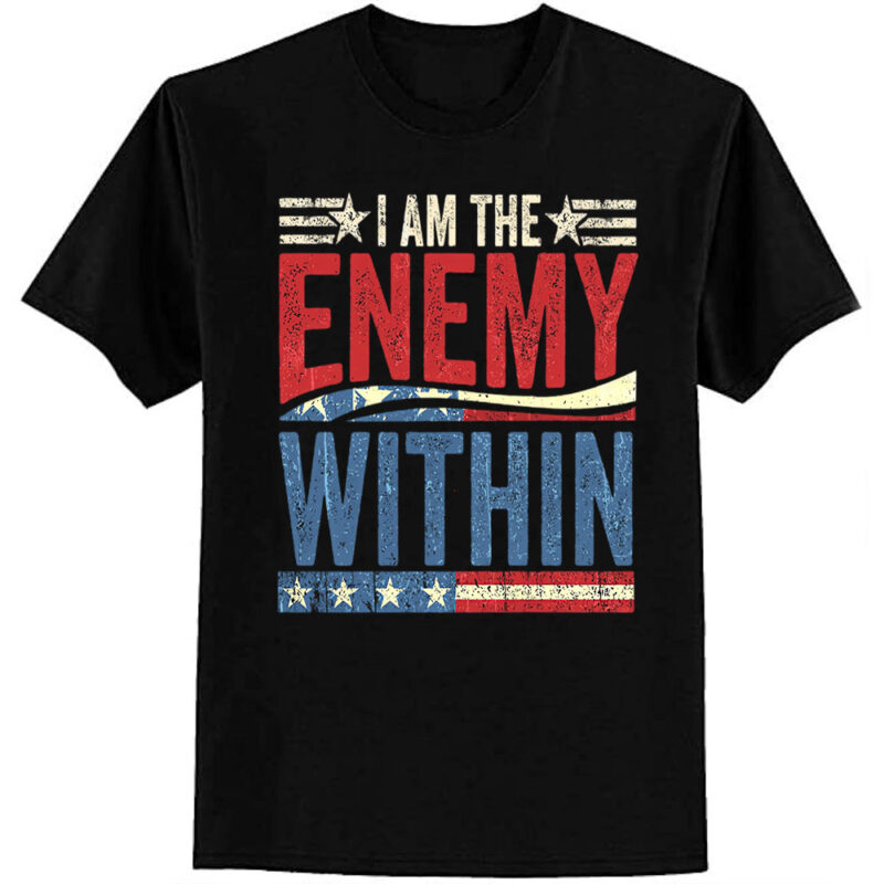 Democrat Kamala Harris Enemy Within Anti-Trump Left Wing T-Shirt